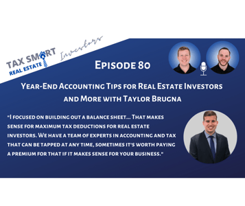 80. Year-End Accounting Tips and More with Taylor Brugna, CPA Featured Image